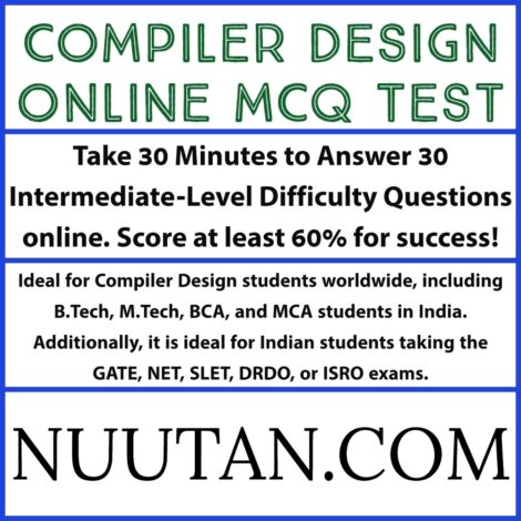 MCQ Compiler Test - Online Assessment for Compiler Design Enthusiasts