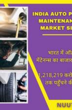 भारत में ऑटो पार्ट्स और मेंटेनेंस का बाजार: 2029 तक ₹1,218,219 करोड़ तक पहुंचने की उम्मीद